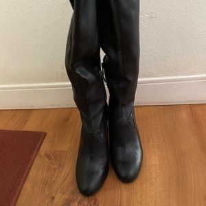 New size 8.5 Franco Sarto knee high boots- Black